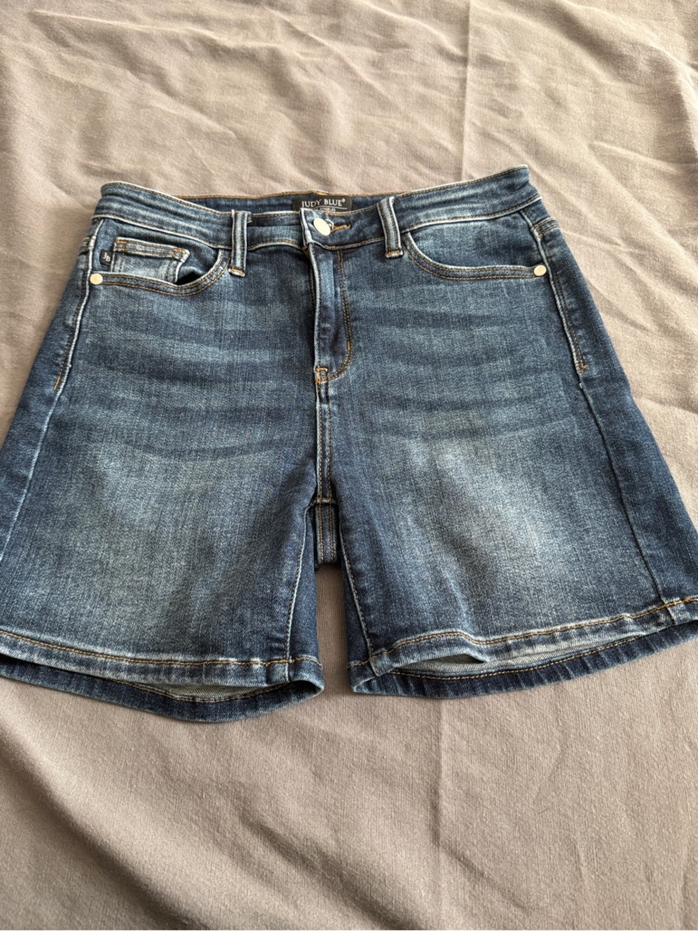 Judy Blue Dark Wash Denim Jean Shorts